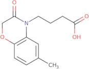 4-(6-Methyl-3-oxo-2,3-dihydro-4H-1,4-benzoxazin-4-yl)butanoic acid