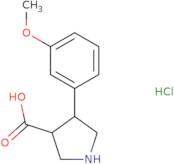 (±)-trans-4-(3-Methoxyphenyl)pyrrolidine-3-carboxylic acid hydrochloride