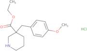 3-(4-Methoxybenzyl)Piperidine-3-Ethylcarboxylate Hydrochloride
