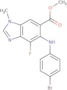 Methyl 5-(4-Bromophenylamino)-4-Fluoro-1-Methyl-1H-Benzo[D]Imidazole-6-Carboxylate