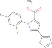 Methyl 1-(2,4-difluorophenyl)-3-(thiophen-2-yl)-1H-pyrazole-5-carboxylate