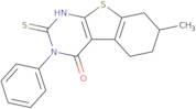 7-methyl-3-phenyl-2-sulfanyl-5,6,7,8-tetrahydro[1]benzothieno[2,3-d]pyrimidin-4(3h)-one