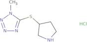 1-methyl-5-(pyrrolidin-3-ylsulfanyl)-1h-1,2,3,4-tetrazole hydrochloride