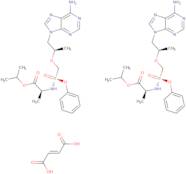 1-Methylethyl N-((S)-(((1R)-2-(6-amino-9H-purin-9-yl)-1-methylethoxy)methyl)phenoxyphosphinoyl)-L-alaninate