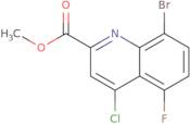 Methyl 8-broMo-4-chloro-5-fluoroquinoline-2-carboxylate