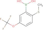 [2-(Methylsulfanyl)-5-(trifluoromethoxy)phenyl]boronic acid