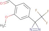 2-Methoxy-4-[3-(trifluoromethyl)-3H-diazirin-3-yl]benzaldehyde