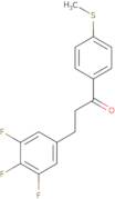 1-[4-(Methylsulfanyl)phenyl]-3-(3,4,5-trifluorophenyl)-1-propanone