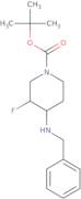 2-Methyl-2-propanyl 4-(benzylamino)-3-fluoro-1-piperidinecarboxylate