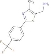 1-{4-Methyl-2-[4-(trifluoromethyl)phenyl]-1,3-thiazol-5-yl}methanamine