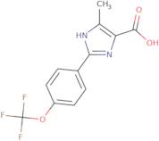 4-Methyl-2-[4-(trifluoromethoxy)phenyl]-1H-imidazole-5-carboxylic acid