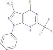 3-Methyl-1-Phenyl-6-(Trifluoromethyl)-2H-Pyrazolo[4,5-e]Pyrimidine-4-Thione