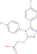 2-{[Bis(4-chlorophenyl)-4H-1,2,4-triazol-3-yl]sulfanyl}acetic acid