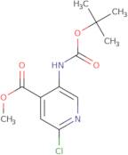 methyl 5-{[(tert-butoxy)carbonyl]amino}-2-chloropyridine-4-carboxylate