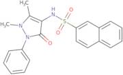 N-(1,5-Dimethyl-3-oxo-2-phenyl-2,3-dihydro-1H-pyrazol-4-yl)-2-naphthalenesulfonamide