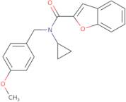 N-Cyclopropyl-N-[(4-methoxyphenyl)methyl]-1-benzofuran-2-carboxamide