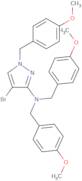 4-Bromo-N,N,1-tris[(4-methoxyphenyl)methyl]-1H-pyrazol-3-amine