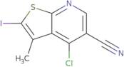 4-Chloro-2-iodo-3-methylthieno[2,3-b]pyridine-5-carbonitrile