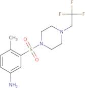 4-Methyl-3-{[4-(2,2,2-trifluoroethyl)piperazin-1-yl]sulfonyl}aniline