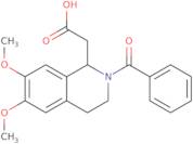 2-(2-Benzoyl-6,7-dimethoxy-1,2,3,4-tetrahydroisoquinolin-1-yl)acetic acid