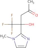 5,5,5-Trifluoro-4-hydroxy-4-(1-methyl-1H-imidazol-2-yl)pentan-2-one