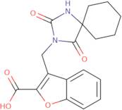 3-[(2,4-Dioxo-1,3-diazaspiro[4.5]decan-3-yl)methyl]-1-benzofuran-2-carboxylic acid