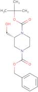 4-Benzyl 1-tert-butyl (2R)-2-(hydroxymethyl)piperazine-1,4-dicarboxylate