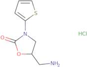 5-(Aminomethyl)-3-(thiophen-2-yl)-1,3-oxazolidin-2-one hydrochloride