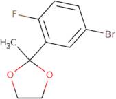 2-(5-Bromo-2-fluorophenyl)-2-methyl-1,3-dioxolane