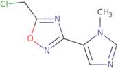 5-(Chloromethyl)-3-(1-methyl-1H-imidazol-5-yl)-1,2,4-oxadiazole