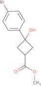 Methyl 3-(4-bromophenyl)-3-hydroxycyclobutane-1-carboxylate