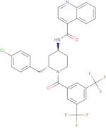 N-[(2R,4S)-1-[3,5-Bis(trifluoromethyl)benzoyl]-2-[(4-chlorophenyl)methyl]-4-piperidinyl]-4-quinolinecarboxamide