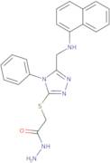 2-({5-[(1-Naphthylamino)methyl]-4-phenyl-4H-1,2,4-triazol-3-yl}thio)acetohydrazide