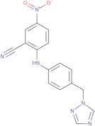 5-Nitro-2-{[4-(1H-1,2,4-triazol-1-ylmethyl)phenyl]amino}benzonitrile