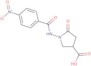 1-[(4-Nitrobenzoyl)amino]-5-oxopyrrolidine-3-carboxylic acid