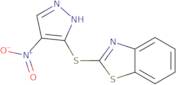 2-[(4-Nitro-1H-pyrazol-3-yl)thio]-1,3-benzothiazole