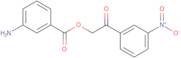 2-(3-Nitrophenyl)-2-oxoethyl 3-aminobenzoate