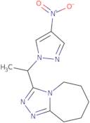 3-[1-(4-Nitro-1H-pyrazol-1-yl)ethyl]-6,7,8,9-tetrahydro-5H-[1,2,4]triazolo[4,3-a]azepine