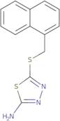 5-[(1-Naphthylmethyl)thio]-1,3,4-thiadiazol-2-amine