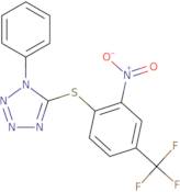 5-{[2-Nitro-4-(trifluoromethyl)phenyl]thio}-1-phenyl-1H-tetrazole