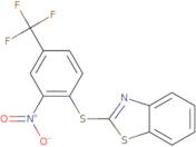 2-{[2-Nitro-4-(trifluoromethyl)phenyl]thio}-1,3-benzothiazole