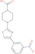 1-[4-(3-Nitrophenyl)-1,3-thiazol-2-yl]piperidine-4-carboxylic acid