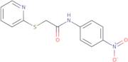 N-(4-Nitrophenyl)-2-(pyridin-2-ylthio)acetamide