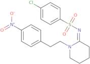 (NZ)-4-chloro-N-[1-[2-(4-nitrophenyl)ethyl]piperidin-2-ylidene]benzenesulfonamide