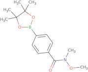 [4-(N,O-Dimethyl hydroxylaminocarbonyl)phenyl]boronic acid pinacol ester