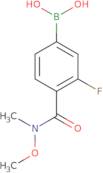 N-Methoxy-N-methyl 4-borono-2-fluorobenzamide