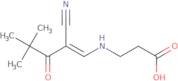 3-((2-Nitrilo-4,4-dimethyl-3-oxopent-1-enyl)amino)propanoic acid