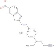 3-(N-Ethyl-4-((6-nitro-2-benzothiazolyl)azo)-m-toluidino)propionitrile