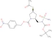 4-Nitrobenzyl (2S,4S)-4-acetylthio-2-[[N-sulfamoyl-N-(tert-butoxycarbonyl)amino]methyl]pyrrolidine…