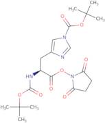 N-α,Nim-Bis-Boc-L-histidine N-hydroxysuccinimide ester